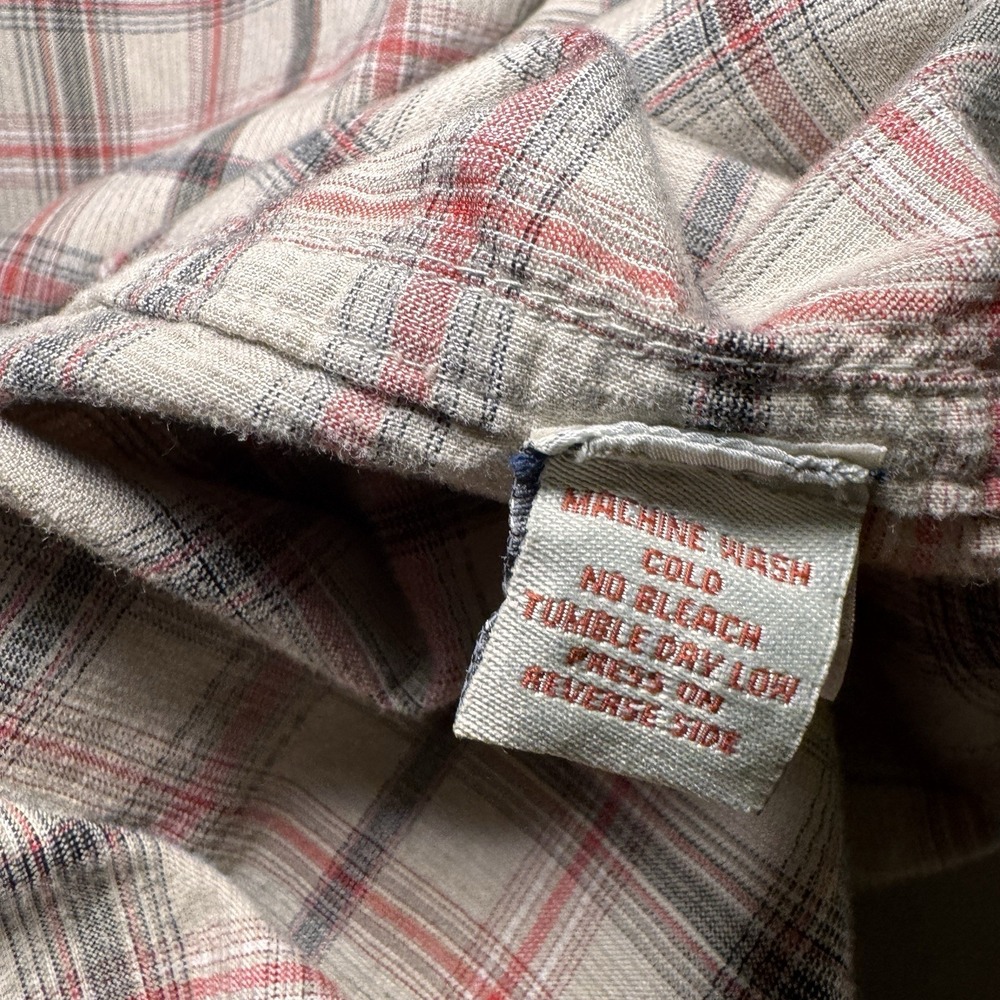 Carbon 2 Cobalt Full Zip Shirt Jacket Mens L Beige Corduroy Stripes Cotton Work - Picture 6 of 12
